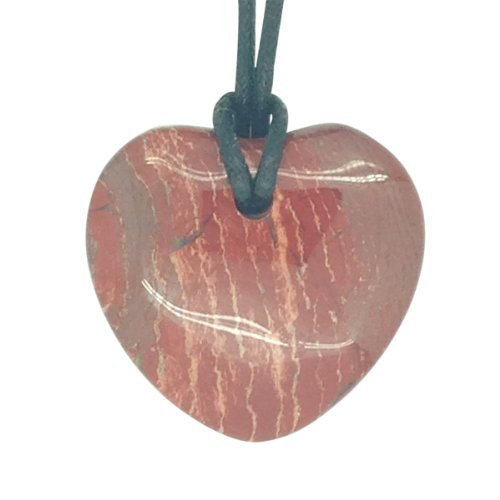 Luck Trader Glücksbringer Sternzeichen Waage Geburtsstein Herz Halskette Edelstein Roter Jaspis Luck Trader Glücksbringer Sternzeichen Waage Geburtsstein Herz Halskette Edelstein Roter Jaspis von Luck Trader