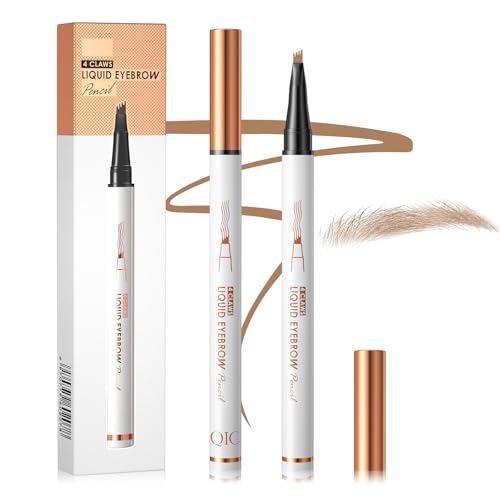 LuckNest Augenbrauenstift - Augenbrauenstift Magische 2-in-1 Augenbrauen Bleistifte für Frauen mit 2-Gabelspitze & präziser Pinselspitze Erstellen Sie natürliche haarähnliche Augenbrauen, halten den von LuckNest