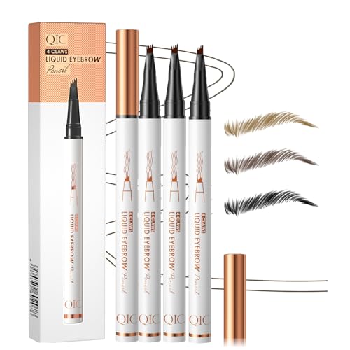 LuckNest Augenbrauenstift - Augenbrauenstift Magische 2-in-1 Augenbrauen Bleistifte für Frauen mit 2-Gabelspitze & präziser Pinselspitze Erstellen Sie natürliche haarähnliche Augenbrauen, halten den von LuckNest