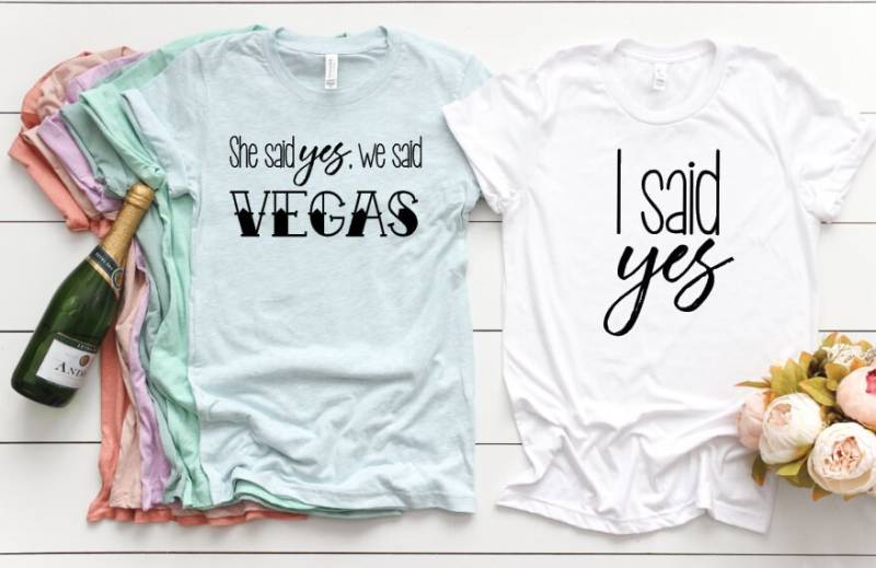 Junggesellinnenabschied Shirts - Vegas Bachelorette Party We Said von LuckTen