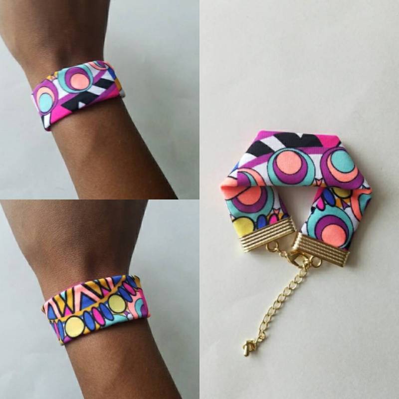 Reversible Lucki Wristwear Ajustable Goldarmband Spange Pastell von LuckiEverything