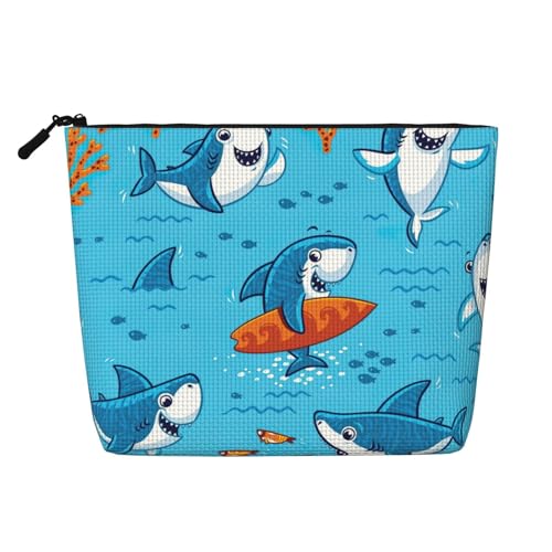 Luckily&Day Kosmetiktasche mit Unterwasserwal-Druck, für Damen, Make-up-Tasche, modische Reisetasche mit großem Stauraum, Geschenke für Frauen, Schwarz, Einheitsgröße, Schwarz, One Size von Luckily&Day