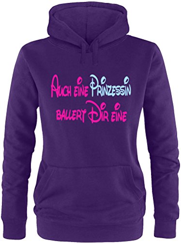 Luckja Auch eine Prinzessin ballert dir eine Damen Hoodie von Luckja