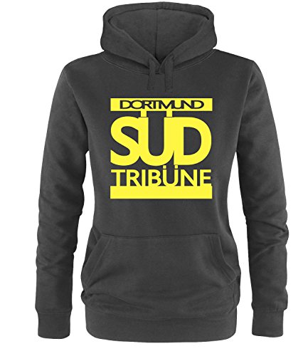 Luckja Dortmund Südtribüne Damen Hoodie Schwarz-Gelb Grösse L von Luckja