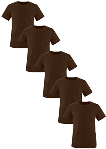 Luckja Herren T-Shirt mit Rundhalsauschnitt im 5 er Pack Größen von Luckja