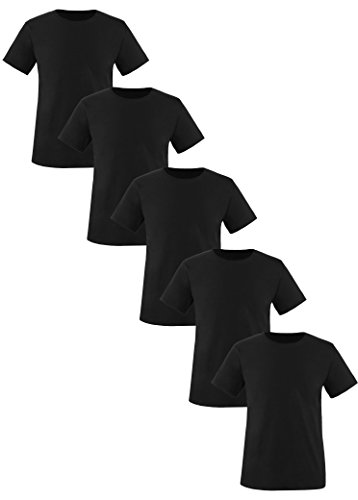 Luckja Herren T-Shirt mit Rundhalsauschnitt im 5 er Pack Größen von Luckja