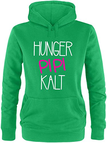 Luckja Hunger PIPI Kalt Damen Hoodie von Luckja