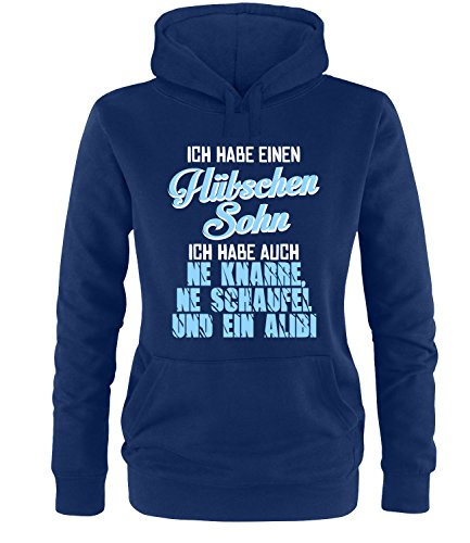 Luckja Ich habe einen hübschen Sohn Damen Hoodie von Luckja