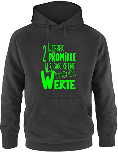 Luckja Lieber 2 Promille als gar Keine inneren Werte Herren Hoodie von Luckja