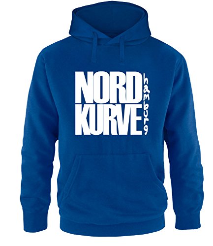 Luckja Nordkurve Hamburg Herren Hoodie Royal-Weiss Grösse XL von Luckja