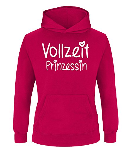 Luckja Vollzeit Prinzessin Kinder Hoodie Kapuzenpullover Sorbet-Weiss Grösse 134/146 von Luckja