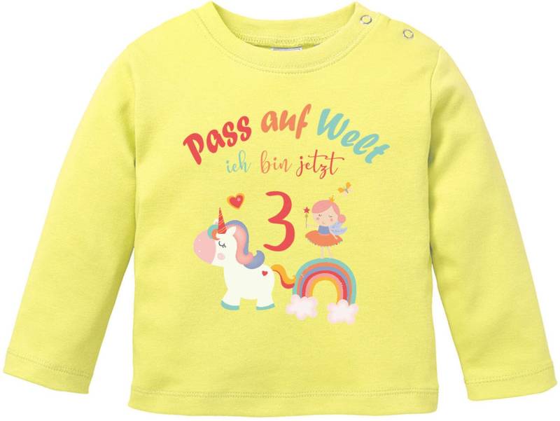 Geburtstagsshirt Für Mädchen/Pass Auf Welt Ich Bin Jetzt 3 von LuckjaGmbH