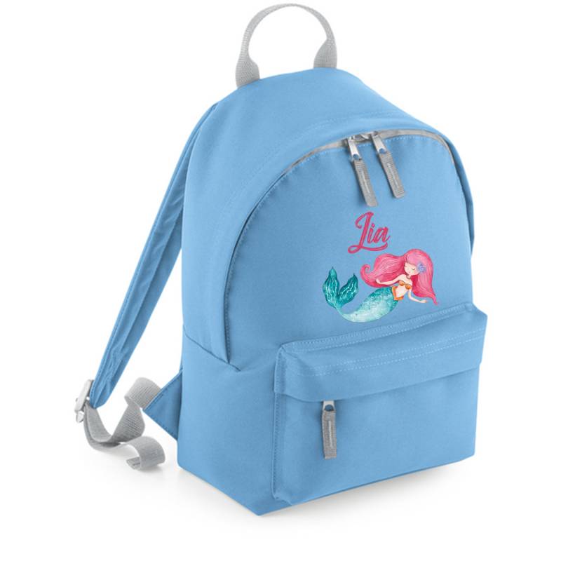 Personalisierter Rucksack Mit Niedlicher Meerjungfrau | Für Die Kita & Den Kindergarten Oder Schule Kinder von LuckjaGmbH