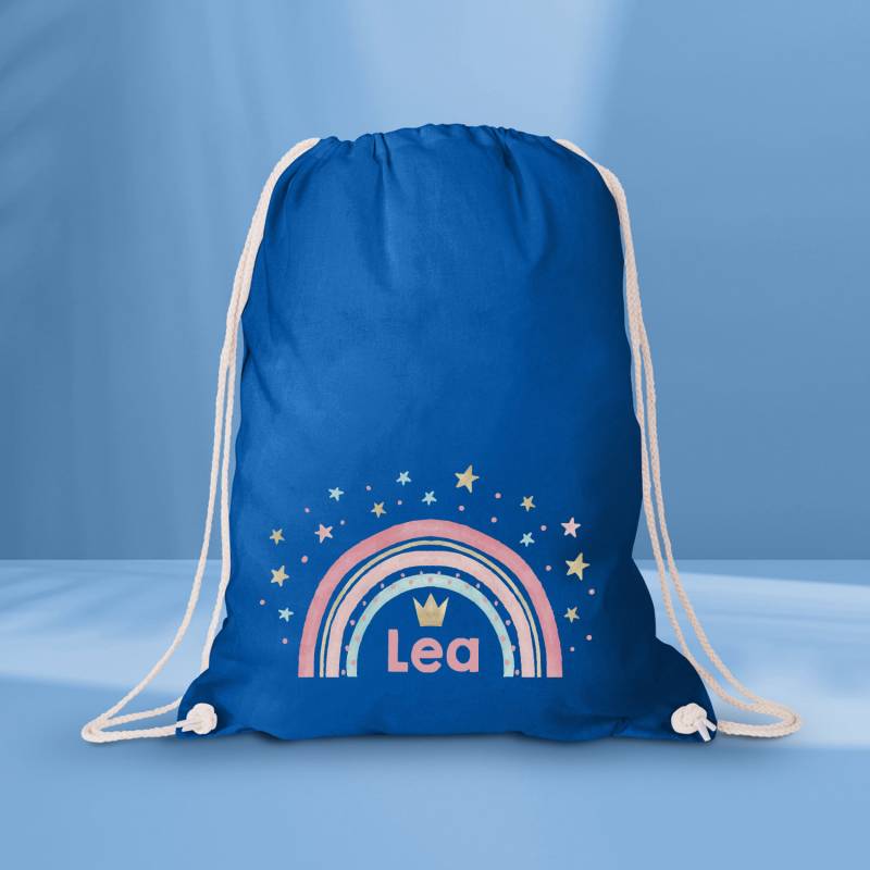 stoffbeutel Mit Niedlichem Regenbogen Motiv | Turnbeutel Für Die Kita Den Kindergarten Oder Schule Kinder von LuckjaGmbH