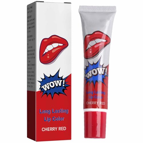 1 Stück Magic Tattoo Lipgloss Set, Coloured Lip Gloss Tattoo Farbe Lip Stain Tint Set, Lippenstift Set Lip Mask Tint Peel Off Maske Long Lasting Waterproof Stain Gloss Für Frauen - 6 Farben optional von Luckxing