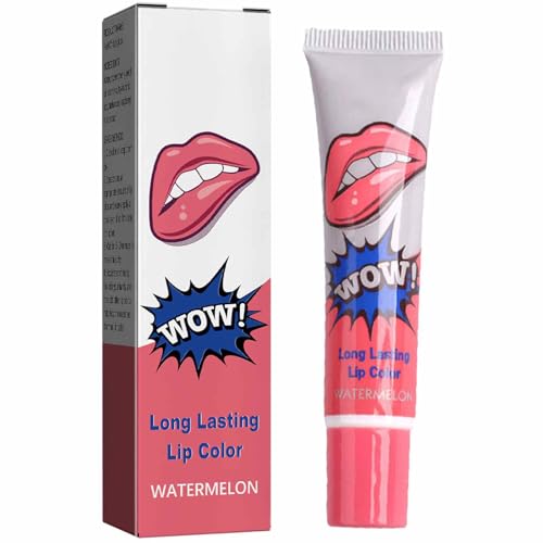 1 Stück Magic Tattoo Lipgloss Set, Coloured Lip Gloss Tattoo Farbe Lip Stain Tint Set, Lippenstift Set Lip Mask Tint Peel Off Maske Long Lasting Waterproof Stain Gloss Für Frauen - 6 Farben optional von Luckxing