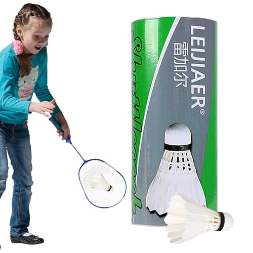 Badminton-Set für Kinder,Entenfeder-Hochgeschwindigkeits-Badmintonball | Stabilität und Haltbarkeit Badminton-Shuttle-Set, Badminton-Zubehör Luckxing von Luckxing