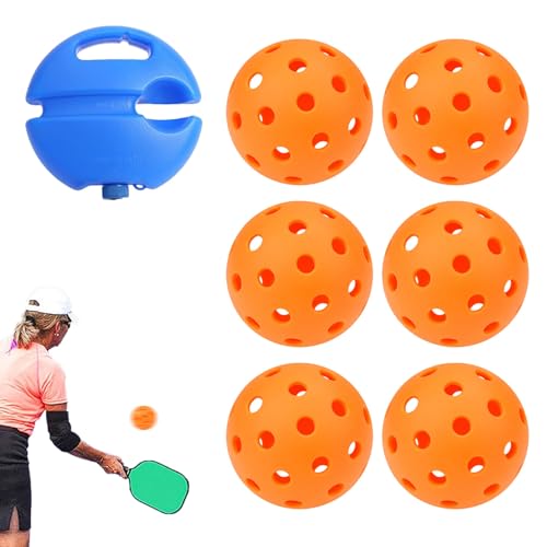 Balltrainer-Set,Balltrainer-Ball | Professionelle Balltrainingshilfen,Professionelle Balltrainingshilfen mit 40 Löchern, Solotraining und Balltrainer für Erwachsene, Kinder Luckxing von Luckxing