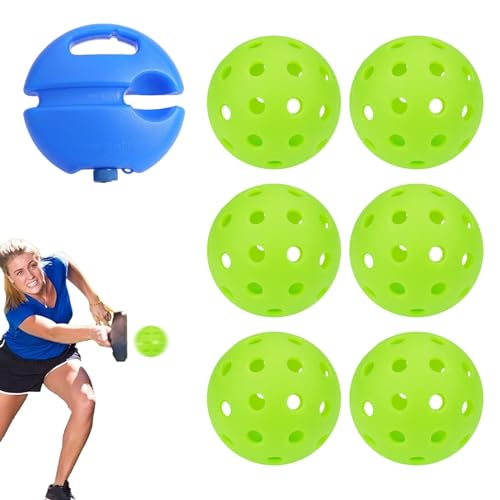 Balltrainerball, Match Buddy Ball - Rebound-Übungsball,Professionelle Balltrainingshilfen mit 40 Löchern, Solotraining und Balltrainer für Erwachsene, Kinder Luckxing von Luckxing