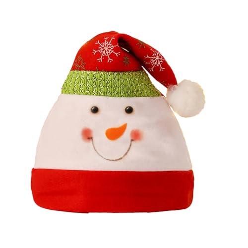 Cartoon-Weihnachtsmütze | Niedliche Partykostüm Weihnachtsmütze | Winter-Kopfbedeckung, Weihnachtsmütze, lustige Weihnachtsmütze für Jungen und Mädchen, Weihnachts-Partyzubehör Luckxing von Luckxing