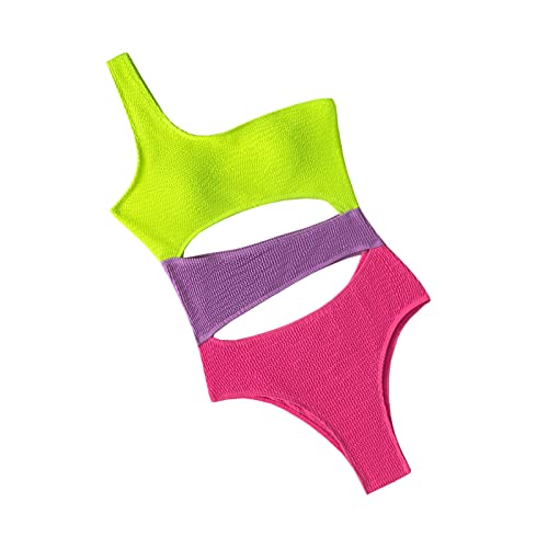 Damen-Badeanzüge,Damen-Badeanzug-Set | Cutout Sexy Damen-Bikini-Set - Sommer-Must-Have-Badeanzug für Strand, Pool, Hawaii, Tropenurlaub für Frauen, Mädchen Luckxing von Luckxing