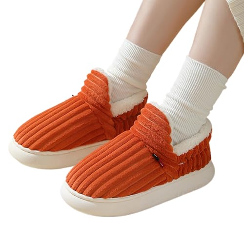 Damenhausschuhe | Orthopädische Sohlen, rutschfeste Abnutzungsrutschen,Indoor Outdoor Scuff Slides, Winter bequeme Slip-On Fuzzy Home Hausschuhe für Damen und Herren Luckxing von Luckxing