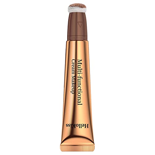 Flüssige Kontur Beauty Wand, 3-in-1 Gesichts Highlighter Und Bronze Stick Mit Kissen Applicator Befestigt, Schimmer Lange Anhaltende Seidige Creme Gesicht Highlighter Bronze Make-up Stick Für Gesicht von Luckxing