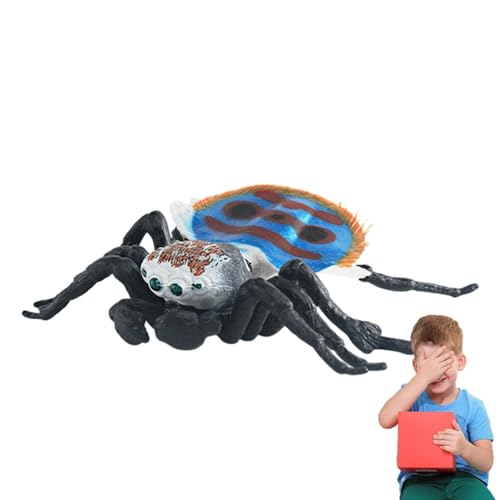 Gefälschte Spinne,Spinnenspielzeug - Lernspielzeug, Spinnenfiguren, realistische Tiere, Lernspielzeug, Spinnen-Actionmodell für Jungen, Mädchen, Kinder als Party-Dekoration Luckxing von Luckxing