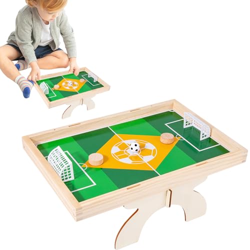 Holz-Fußball-Brettspiel | Lustiges Tischfußballspiel für Eltern und Kinder für 2 Spieler | Kinderbrettspiele für Spielplatz, Schlafzimmer, Spielzimmer, Klassenzimmer, Wohnzimmer Luckxing von Luckxing