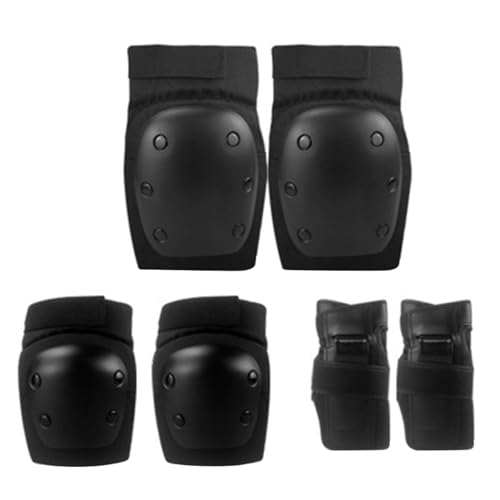 Kinder-Knie- und Ellenbogenschoner-Set - 6-teiliges verstellbares Handgelenkschützer-Set | Schutzausrüstungsset für Mädchen und Jungen für Rollschuhe, Rollerfahrsport, Inlineskaten, Luckxing von Luckxing