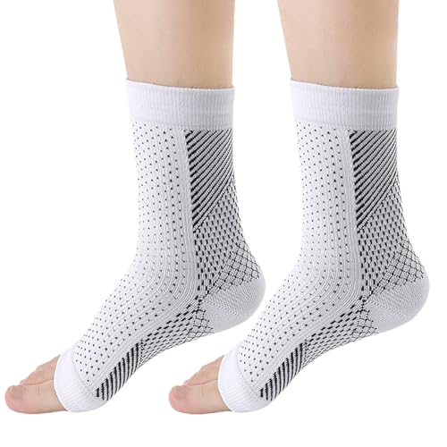 Kompressionsstrümpfe für Neuropathie, Zehenlose Kompressionssocken atmungsaktiv, Entlastende Laufsocken, beruhigende Sportsocken für Muskeln, Füße und Nervenschäden Luckxing von Luckxing