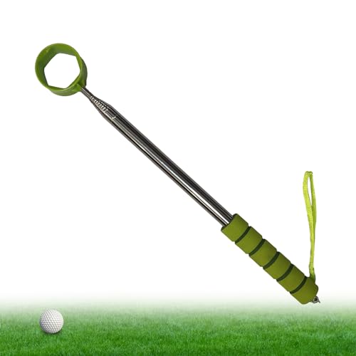 Luckxing Golfball-Greifer für Putter, Golfball-Putter-Pickup | Golfball-Retriever für Putter mit Fallschutzseil | Golfzubehör für Golfplatz, Spielplatz, Rasen für Damen und Herren von Luckxing