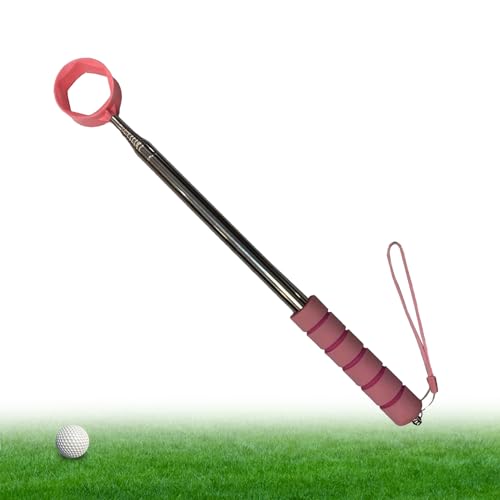 Luckxing Golfball-Rückenschoner, Golfball-Greifer für Putter | Golfball-Retriever für Putter mit Fallschutzseil - Golfzubehör für Golfplatz, Spielplatz, Rasen für Damen und Herren von Luckxing