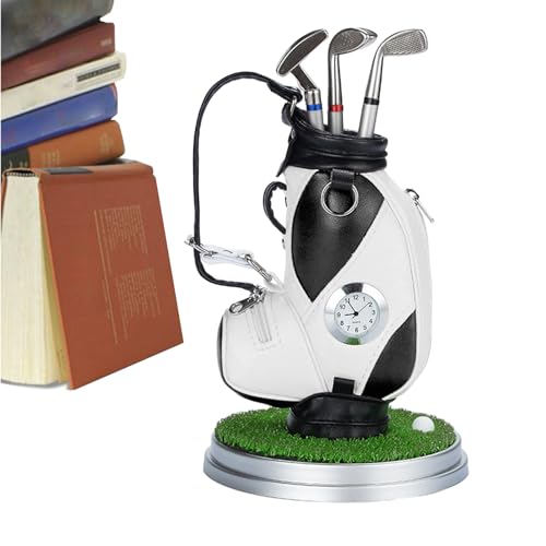 Luckxing Golfschläger-Stifte-Set | Schlägeraufbewahrung, Golftaschenhalter | Tragbare Mini-Desktop-Golftasche, Stifthalter für Stifte, Schnappschüsse, Notizen, Radiergummis, Schlüssel von Luckxing