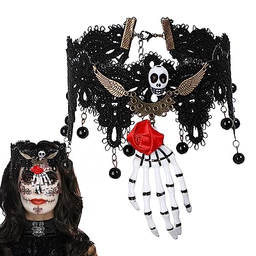 Luckxing Halloween-Stirnbänder für Frauen,Halloween-Haarbänder,Krone Haarreifen Kostüm Cosplay Haarband | Leichtes, gruseliges, elastisches Cosplay-Haarband für Maskerade, Bühnenauftritt von Luckxing