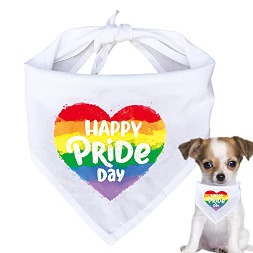 Luckxing Regenbogenschals, Lätzchen für Hunde | Pride Dreieckslätzchen, Kopftuch, Zubehör für Haustiere - Atmungsaktive dreieckige Hundelätzchen, Dekorationszubehör für Hundeliebhaber, große, kleine von Luckxing