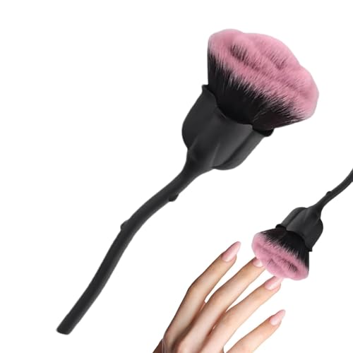 Rosenpinsel für Make-up,Make-uppinsel - Weiche Concealer-Gesichtsbürste - Große Gesichtspuder-Make-up-Pinsel, Staub-Puder-Entferner, Foundation-Make-up-Pinsel für das tägliche e-up von Luckxing