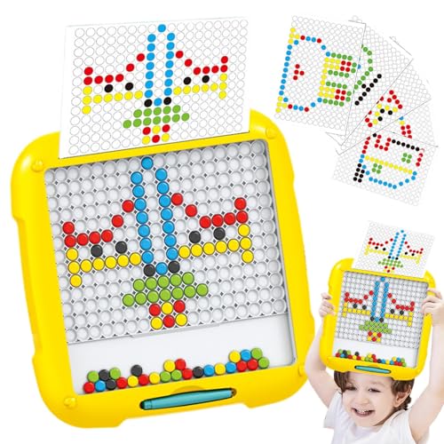 Magnet-Doodle-Brett für Kleinkinder, Zeichnung Dot Art Board, Magnet-Punkt-Kunsttafel, Vorschul-Lernspielzeug für Mädchen, Jungen, Kinder, Kindergeschenk Luckxing von Luckxing