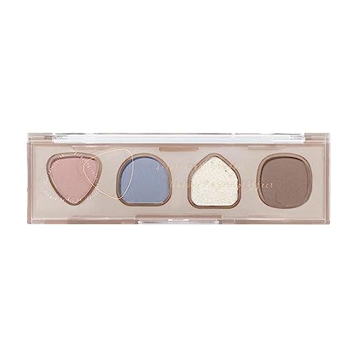 Make-up-Lidschatten-Palette | 4-Farben-Make-up-Matte-Lidschatten-Palette,Langlebiges, wasserdichtes, multifunktionales Make-up mit hoher Helligkeit für Teenager, Frauen, Jungen und Männer Luckxing von Luckxing