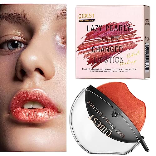 Perlenlippenstift - Lip Shape Lazy Lippenstift schnell auftragen,Lazy Lipstick, Lazy Lip Stick Antihaft-Cup-Lippenstift, langlebig für faule Menschen Luckxing von Luckxing