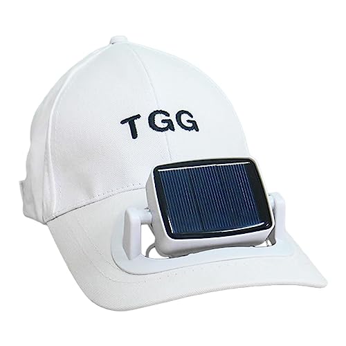 Solar-Lüfterkappe Solar-Fan-Mützen Für Herren Sonnenschutzhut Sommer Fan Cooling Baseball Hat Solar-Fan-Hüte Männer Hut Mit Solarladefunktion Golf Solar Ventilator Angeln Camping Sport Outdoor von Luckxing