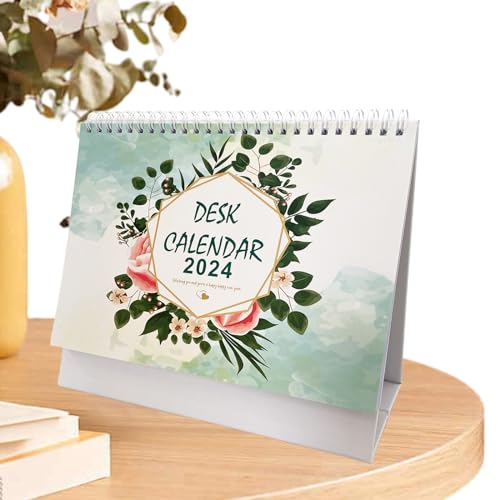 Tischkalender 2024 | Kalender 2024,Monatlicher Schreibtischplaner für einfache und effektive Organisation, Stehtischkalender für den Schreibtisch zu Hause, am Arbeitsplatz Luckxing von Luckxing