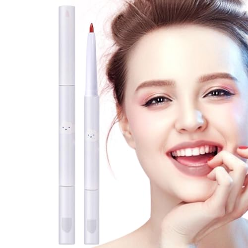 Wasserfester Lipliner | Wasserbeständiger, nicht klebender Lipliner mit 2 einziehbaren Enden | Lippen-Make-up-Zubehör für junge Mädchen für Party, Hochzeit, Zuhause, Salon, Bars, Shows Luckxing von Luckxing