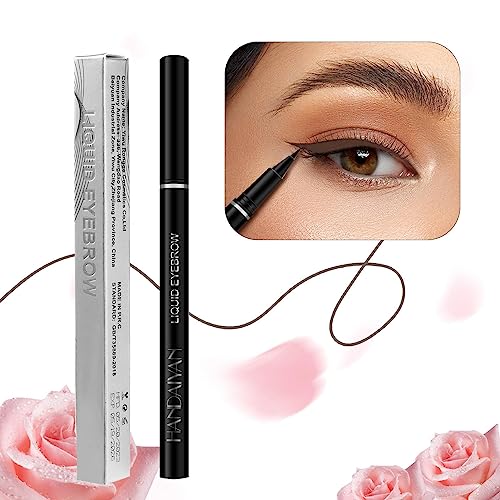 Wasserfester flüssiger Eyeliner | Lidschattenstift - Ultrafeiner flüssiger Augenbrauenstift, flüssiger Augen-Make-up-Eyeliner, langlebiger Augenstift, wischfester farbiger flüssiger Eyeliner Luckxing von Luckxing