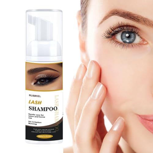 Wimpernshampoo - Wimpern-Augenlid-Shampoo-Reiniger | Ölfreier Wimpernverlängerungsschaum zur Wimpernreinigung und Wimpernverlängerungspflege Luckxing von Luckxing