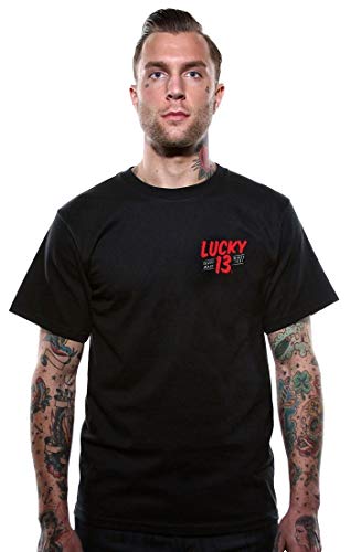 Lucky 13 Herren T-Shirt Lola, Größe:L, Farbe:Black von Lucky 13