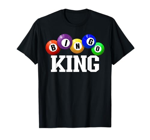 Bingo King Bingo Gambling Herren Bingo Spieler Bingo T-Shirt Bingo King Bingo Gambling Herren Bingo Spieler Bingo T-Shirt von Lucky Bingo Player Gift Co.