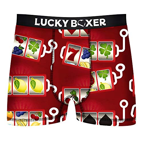 Lucky Boxer Herren Slips in Rot für Männer, Unitario LB002, Medium von Lucky Boxer