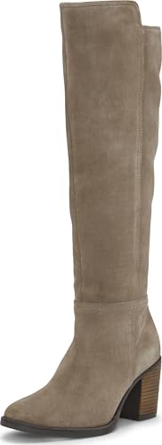 Lucky Brand Damen Bonnay Kniehohe Stiefel, Beige, Dunkelblau, 38.5 EU von Lucky Brand