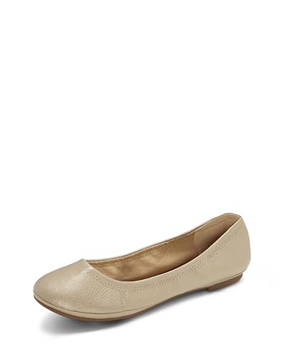 Lucky Brand Damen Emmie Ballett Flach, Platin, 36.5 EU von Lucky Brand